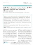 LEON-BIS: Multiple alignment evaluation of sequence neighbours using a Bayesian inference system