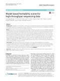 Model based heritability scores for high-throughput sequencing data