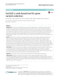 Var2GO: A web-based tool for gene variants selection
