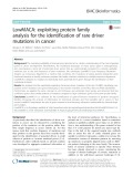 LowMACA: Exploiting protein family analysis for the identification of rare driver mutations in cancer