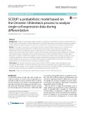 SCOUP: A probabilistic model based on the Ornstein–Uhlenbeck process to analyze single-cell expression data during differentiation