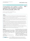 A hydrophobic spine stabilizes a surfaceexposed α-helix according to analysis of the solvent-accessible surface area