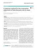 A statistical method for the conservative adjustment of false discovery rate (q-value)