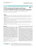 STON: Exploring biological pathways using the SBGN standard and graph databases