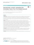 Sensorimotor control: Computing the immediate future from the delayed present