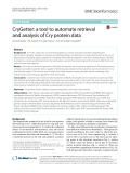 CryGetter: A tool to automate retrieval and analysis of Cry protein data