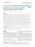TopoICSim: A new semantic similarity measure based on gene ontology