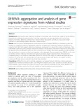 GEN3VA: Aggregation and analysis of gene expression signatures from related studies