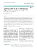 Analysis of optimal alignments unfolds aligners’ bias in existing variant profiles