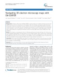 Navigating 3D electron microscopy maps with EM-SURFER