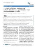A convex formulation for joint RNA isoform detection and quantification from multiple RNA-seq samples