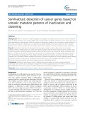 SomInaClust: Detection of cancer genes based on somatic mutation patterns of inactivation and clustering