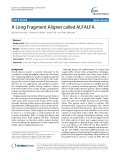A long fragment aligner called ALFALFA