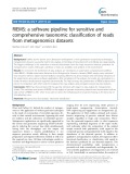 RIEMS: A software pipeline for sensitive and comprehensive taxonomic classification of reads from metagenomics datasets