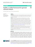 PyGNA: A unifed framework for geneset network analysis