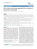 USI: A fast and accurate approach for conceptual document annotation