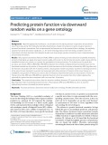 Predicting protein function via downward random walks on a gene ontology