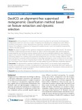 DectICO: An alignment-free supervised metagenomic classification method based on feature extraction and dynamic selection
