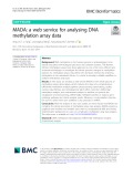 MADA: A web service for analysing DNA methylation array data