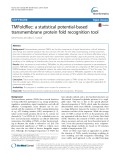 TMFoldRec: A statistical potential-based transmembrane protein fold recognition tool