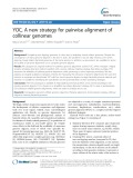 YOC, A new strategy for pairwise alignment of collinear genomes