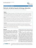 Domain similarity based orthology detection