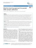 Machine learning approach for pooled DNA sample calibration