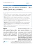 Enabling network inference methods to handle missing data and outliers