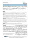 Prior knowledge driven Granger causality analysis on gene regulatory network discovery