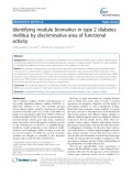 Identifying module biomarker in type 2 diabetes mellitus by discriminative area of functional activity
