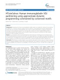 HTJoinSolver: Human immunoglobulin VDJ partitioning using approximate dynamic programming constrained by conserved motifs