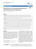 Breaking the computational barriers of pairwise genome comparison