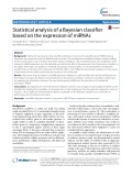 Statistical analysis of a Bayesian classifier based on the expression of miRNAs