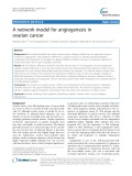 A network model for angiogenesis in ovarian cancer