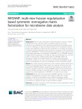 MHSNMF: Multi-view hessian regularization based symmetric nonnegative matrix factorization for microbiome data analysis