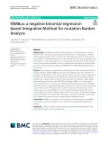 NIMBus: A negative binomial regression based integrative method for mutation burden analysis