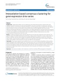 Interpolation based consensus clustering for gene expression time series