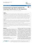 Comparing K-mer based methods for improved classification of 16S sequences