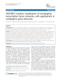 VISIONET: Intuitive visualisation of overlapping transcription factor networks, with applications in cardiogenic gene discovery