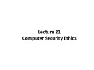 Lecture Professional Practices in IT: Lecture 21
