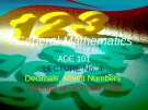 Lecture General mathematics: Lecture 4 - Ms. Fehmida Haroon