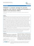 GVCBLUP: A computer package for genomic prediction and variance component estimation of additive and dominance effects