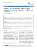 BitTorious: Global controlled genomics data publication, research and archiving via BitTorrent extensions