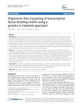 Alignment-free clustering of transcription factor binding motifs using a genetic-k-medoids approach