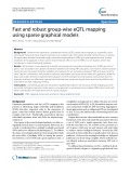Fast and robust group-wise eQTL mapping using sparse graphical models