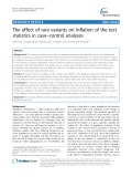 The effect of rare variants on inflation of the test statistics in case–control analyses