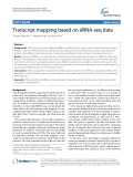 Transcript mapping based on dRNA-seq data