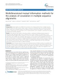 Multidimensional mutual information methods for the analysis of covariation in multiple sequence alignments