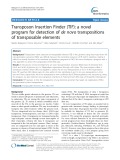 Transposon Insertion Finder (TIF): A novel program for detection of de novo transpositions of transposable elements
