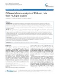 Differential meta-analysis of RNA-seq data from multiple studies